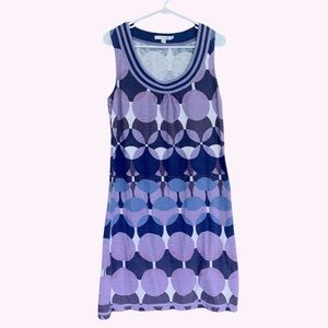 Boden Circles Sleeveless Tank Shift Dress